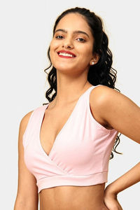 The Mom Store Non Wired Full Coverage Maternity Nursing Sleep Bra (Pack of 2) - Multicolor — thumbnail 5